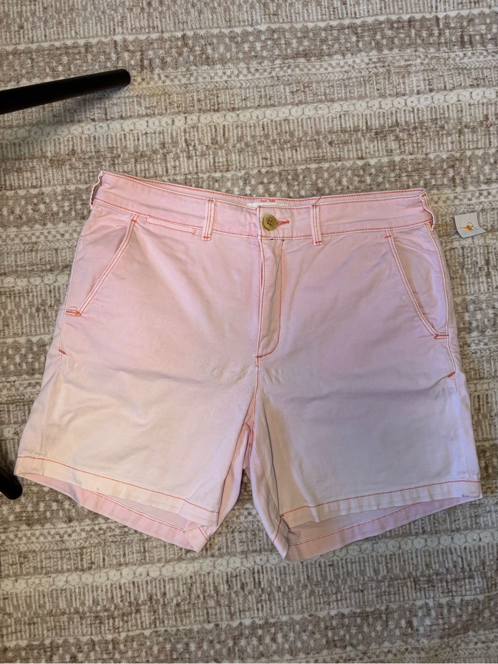 Anthropologie Pilcro Women's Pink Chino Shorts Mid Rise Size 30 3.5"